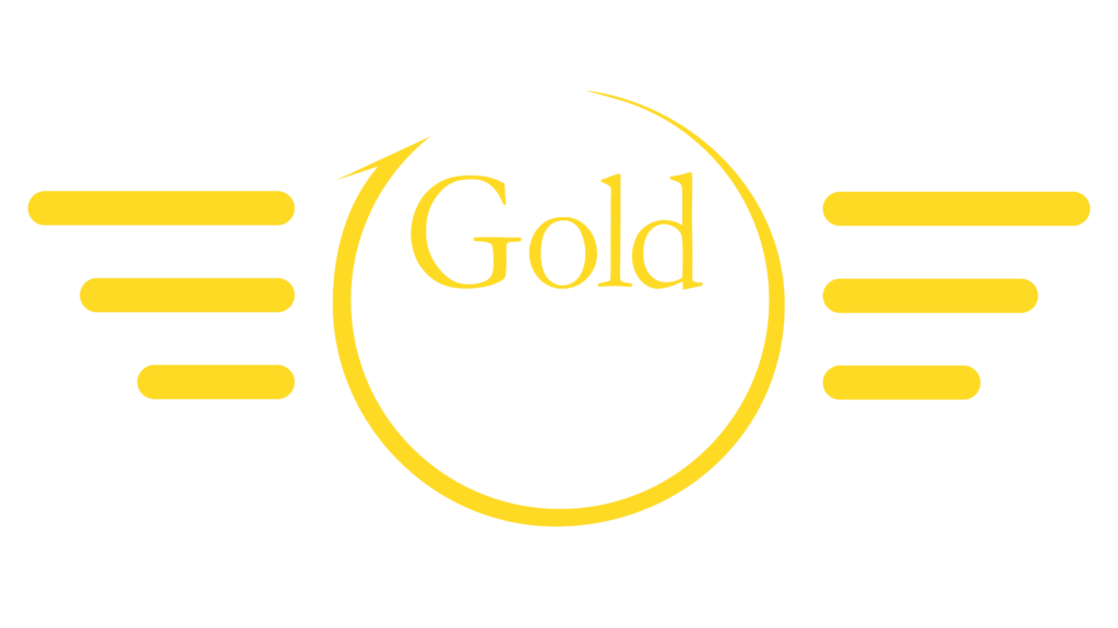 Gold Seal Logo winged Black Background Pop Yellow 1